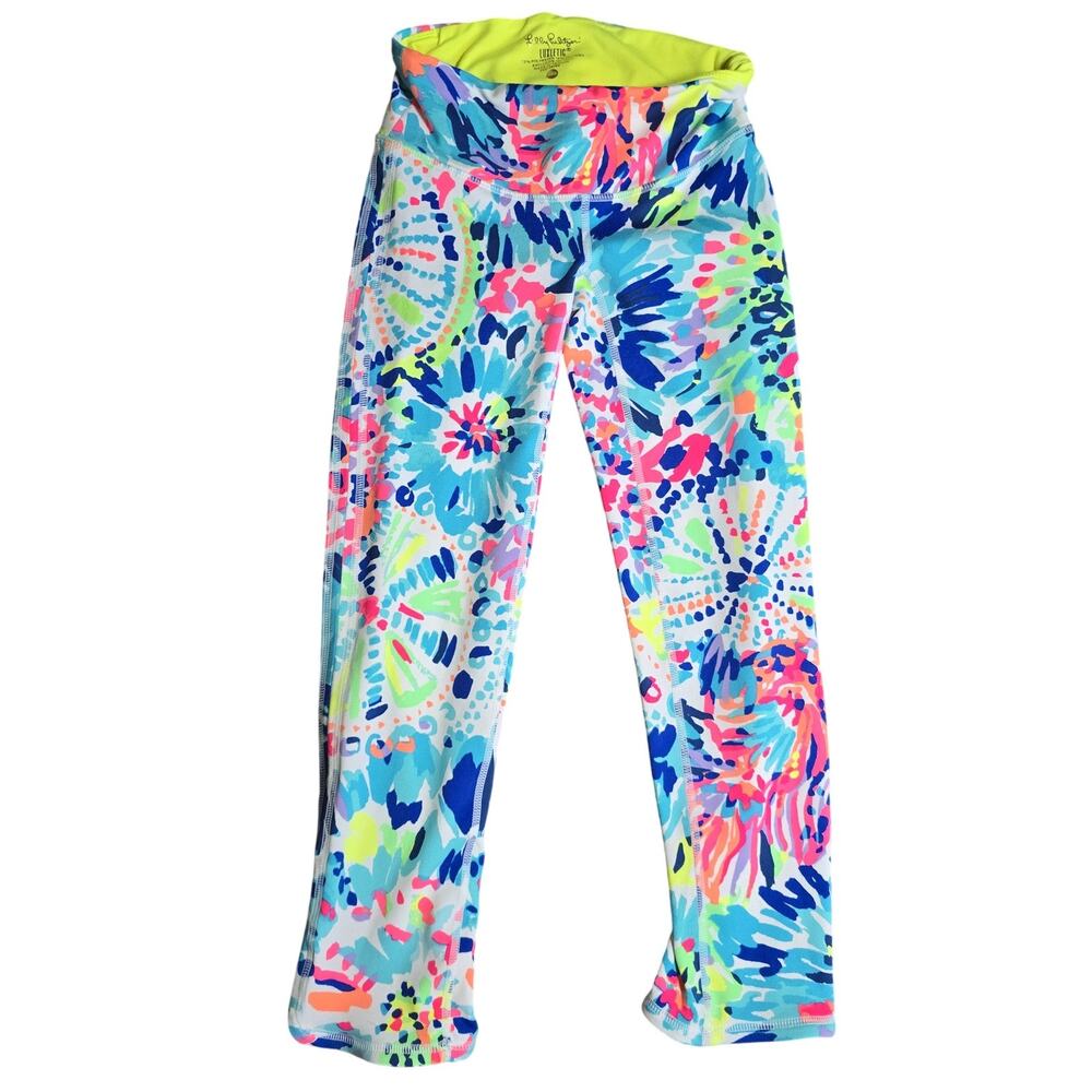 Lilly Pulitzer Pants Womens XXS Luxletic Yoga Activewear Gym Dive In Cruise